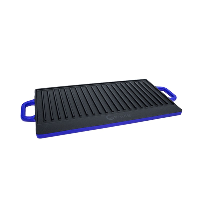 PLANCHA REVERSIBLE HIERRO AZUL 50X23.5X1.6 CM - 2
