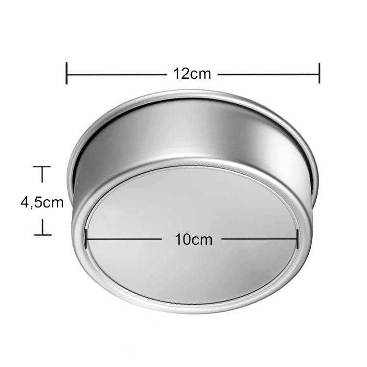 MOLDE ALUMINIO 12X 4.5 CM BASE DESMONTABLE - 5