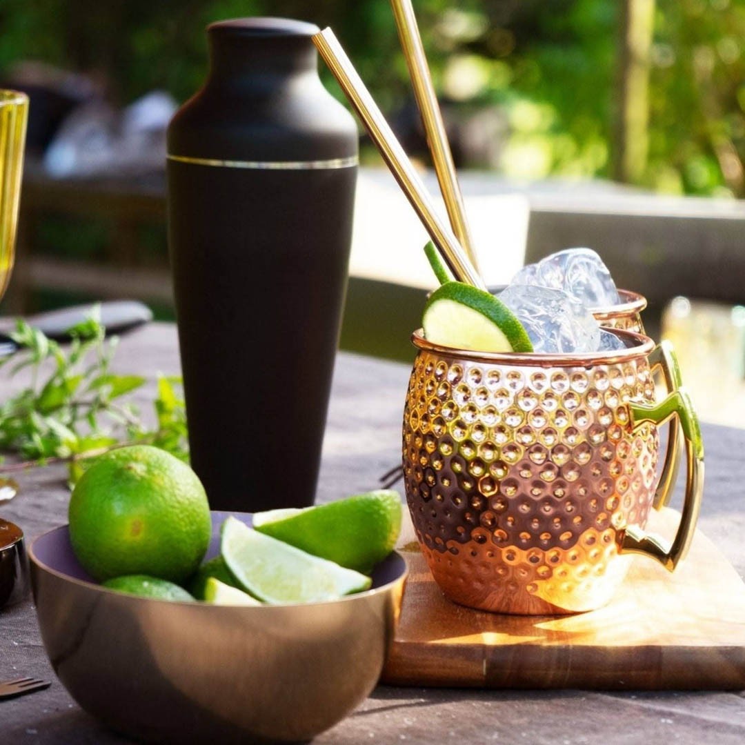 SET DE 2 MUG MOSCOW MULE VASOS COBRE CÓCTEL 500CC - 2