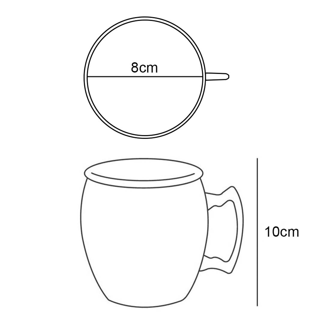 SET DE 2 MUG MOSCOW MULE VASOS COBRE CÓCTEL 500CC - 6