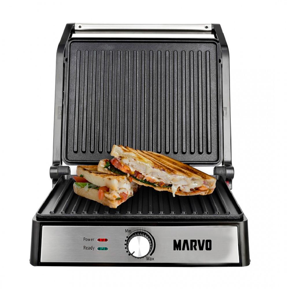 PLANCHA DOBLE CONTACTO GRILLADA MARVO - 3
