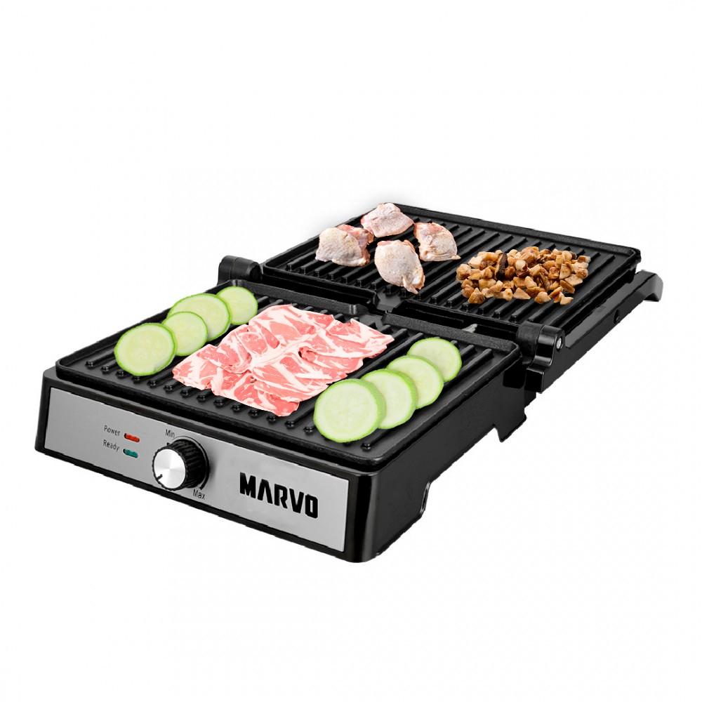 PLANCHA DOBLE CONTACTO GRILLADA MARVO - 5