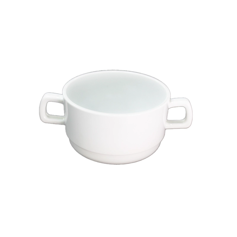 SET DE 6 TAZON CONSOME PC BLANCO 300 ML - 2