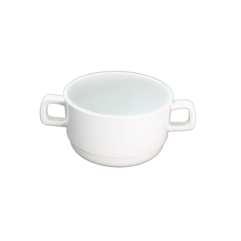 SET DE 6 TAZON CONSOME PC BLANCO 300 ML - 2