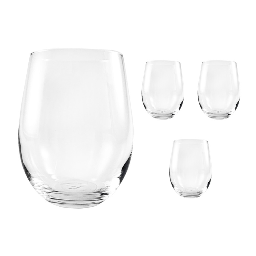 SET 4 VASOS VINO VIDRIO 540 ML - 2