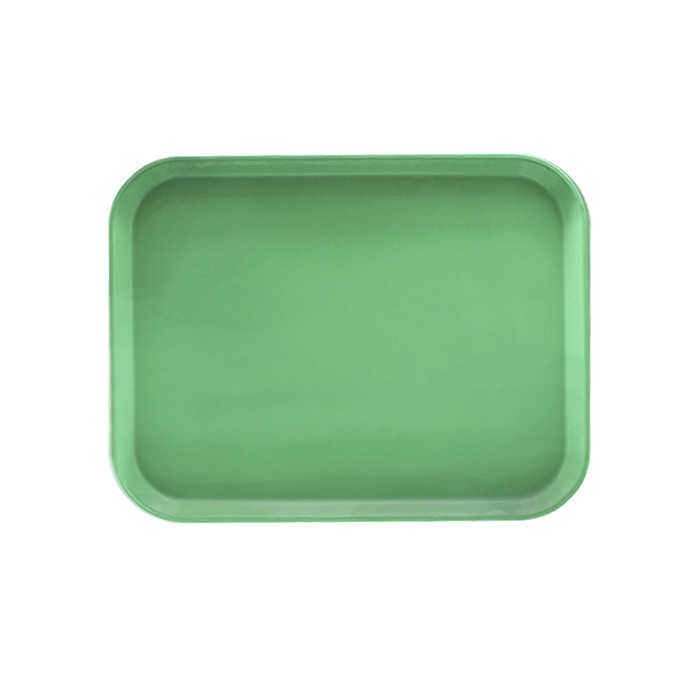 BANDEJA FIBRA DE VIDRIO 35 X 45 CM VERDE PISTACHO