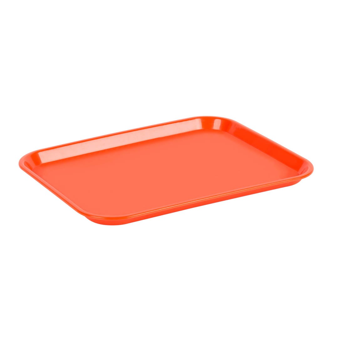 BANDEJA DE FIBRA DE VIDRIO 45X35 NARANJA - 1