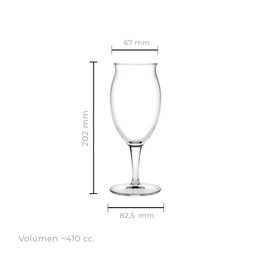 SET DE 6 COPA CERVEZA STOUT 410 CC - 3