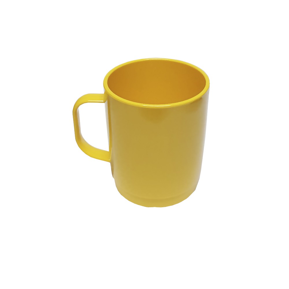 SET DE 4 MUG POLICARBONATO AMARILLO 300 ML | IMAHE - 1