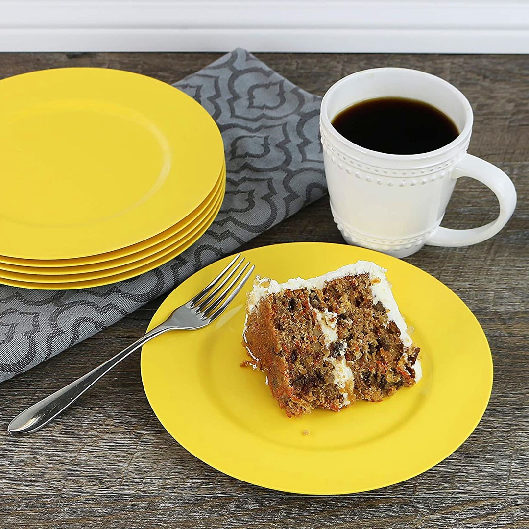 SET DE 6 PLATO PC AMARILLO 19 CM | IMAHE - 2