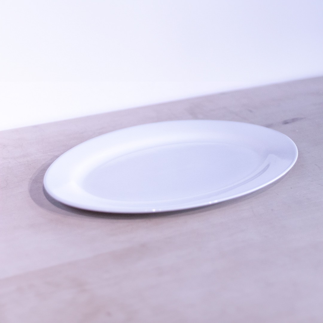 SET DE 6 PLATO OVALADO PORCELANA 35CM TOWER | IMAHE - 2