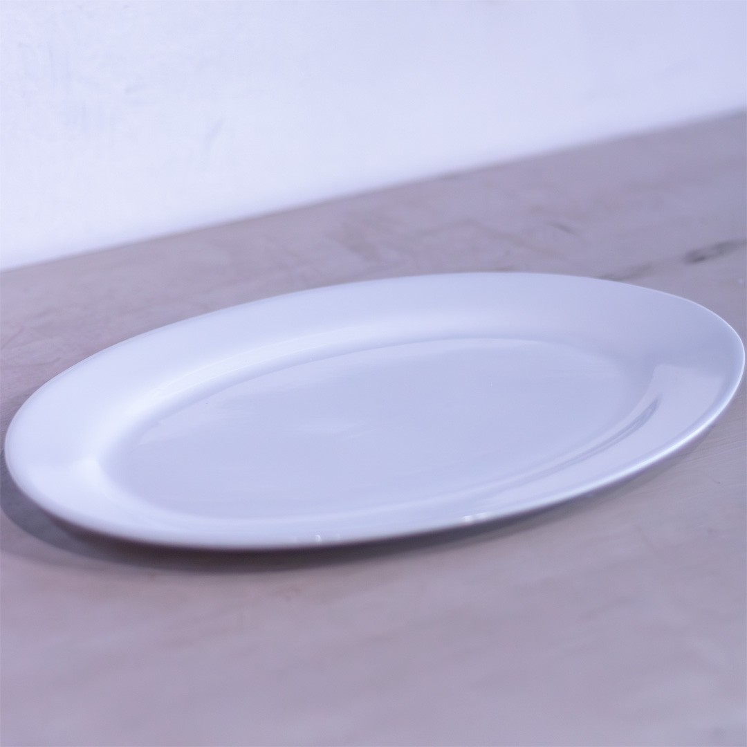 SET DE 6 PLATO OVALADO PORCELANA 30CM TOWER - 2