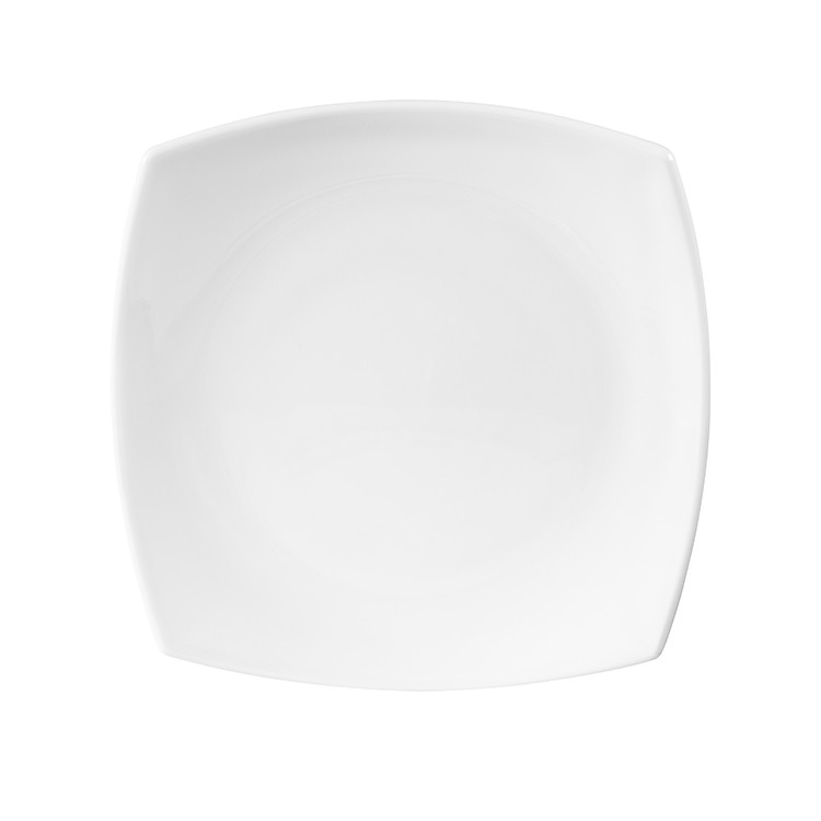 SET DE 4 PLATO PRINCIPAL PORCELANA CUADRADO 27 CM - 1