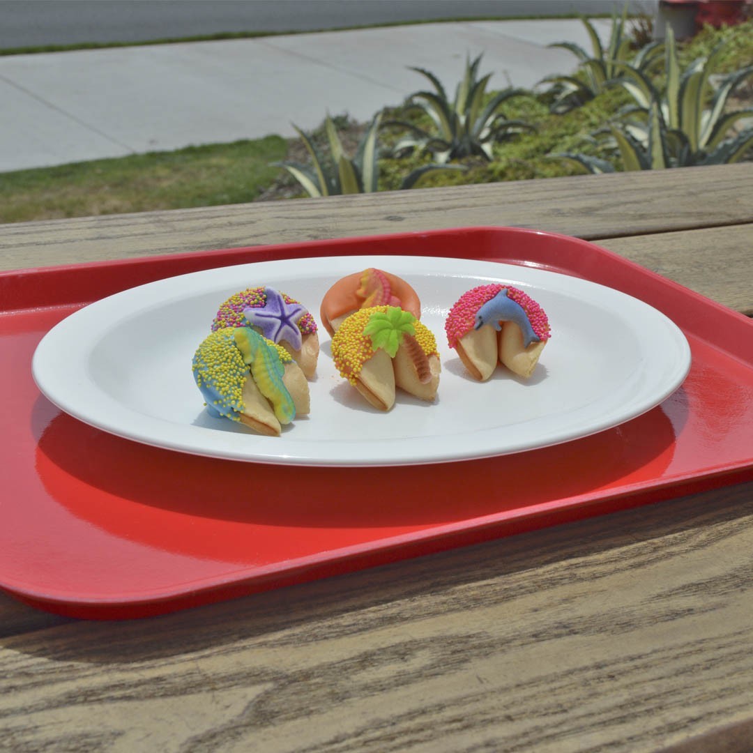 BANDEJA SERVICIO COLOR ROJO - 3
