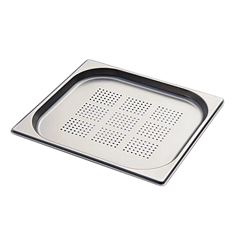 CONTENEDOR GASTRONOMICO PERFORADO GN 2/3 X 2 CM AC INOX - 1