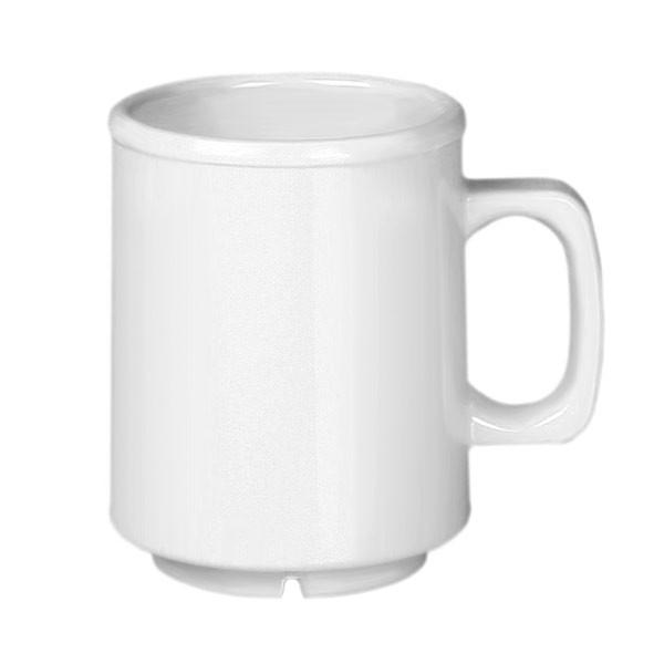 MUG MELAMINA EN COLOR BLANCO 240ML - 1