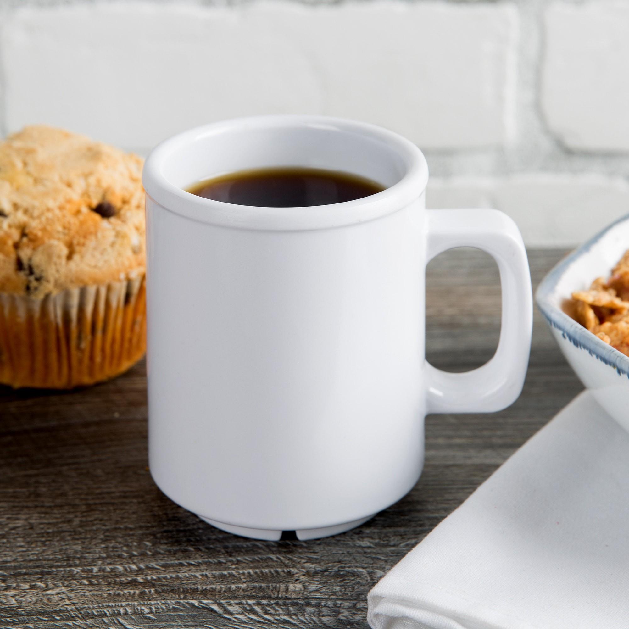 MUG MELAMINA EN COLOR BLANCO 240ML - 6