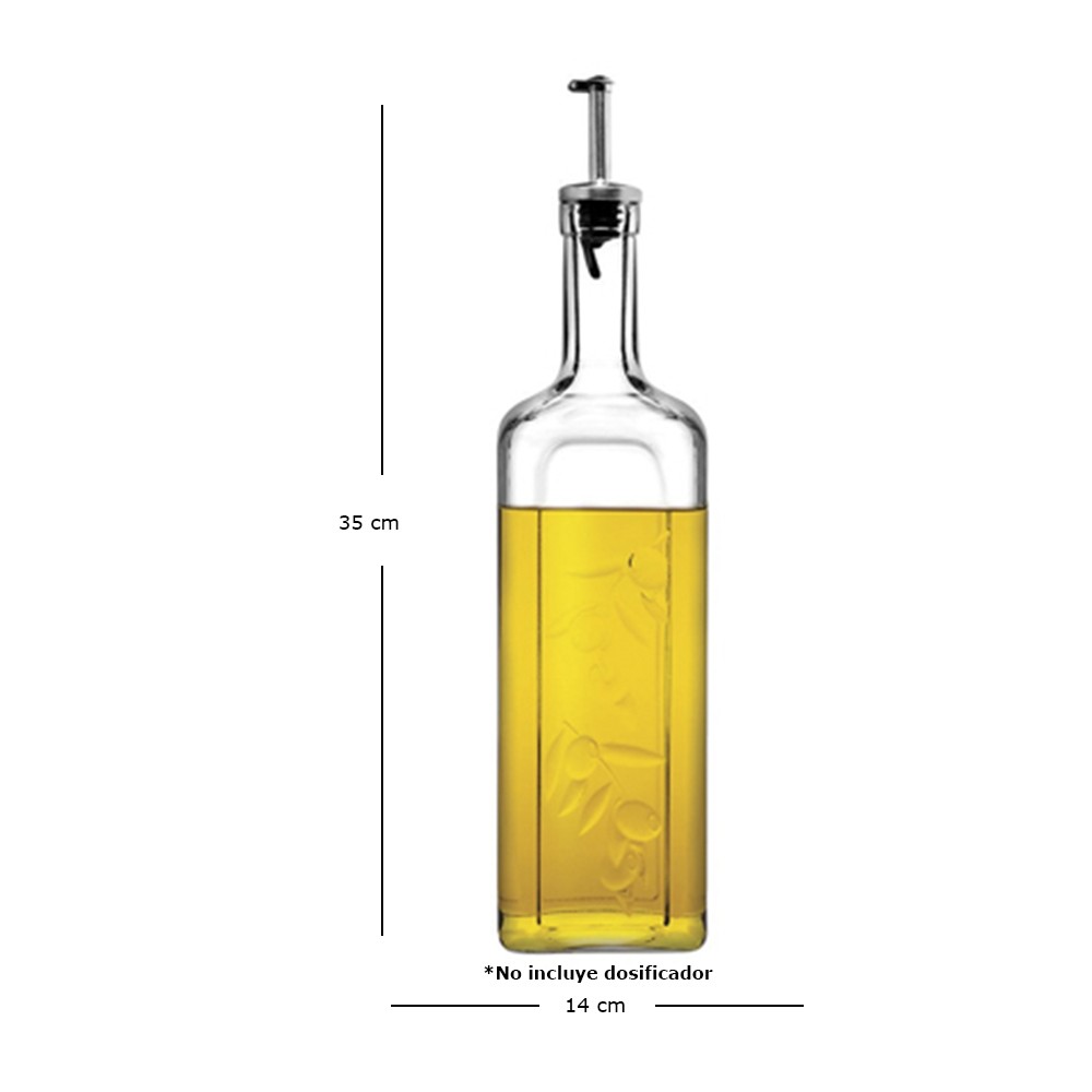 SET DE 2 BOTELLA DE ACEITE/VINAGRE 1 LITRO PASABAHCE - 4