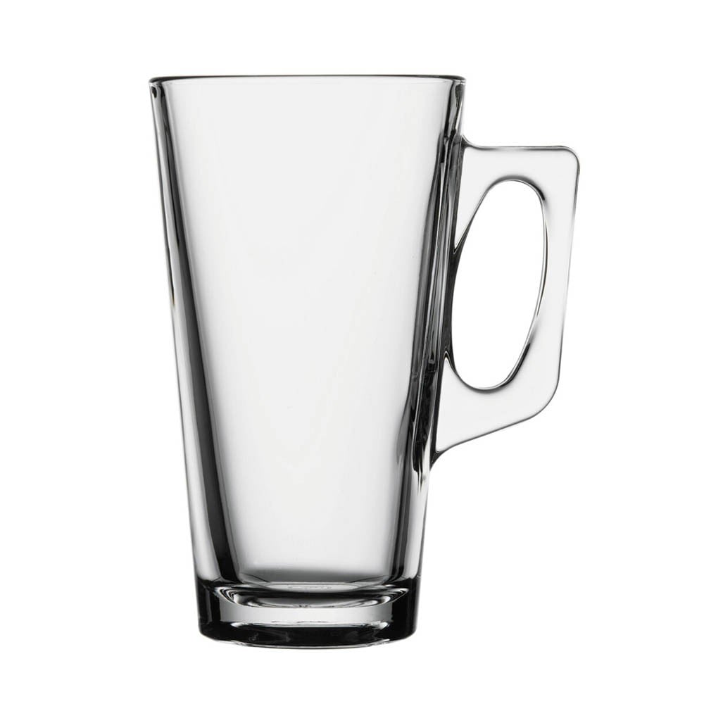 SET DE 4 TAZA VIDRIO C/ AZA 300 CC. MOD. VELA - 1