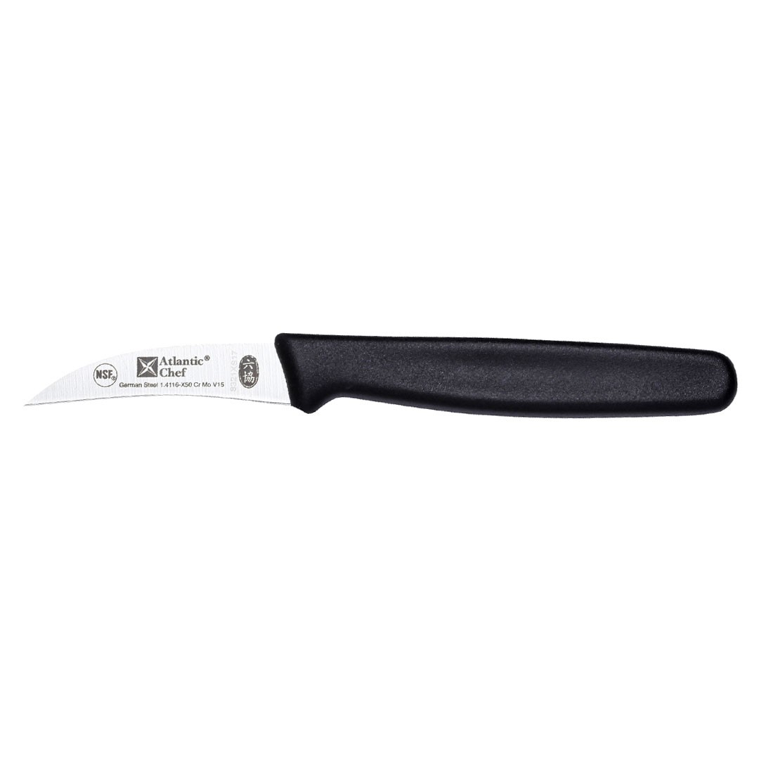 CUCHILLO TORNEADOR MANGO NEGRO 6 CM - 1