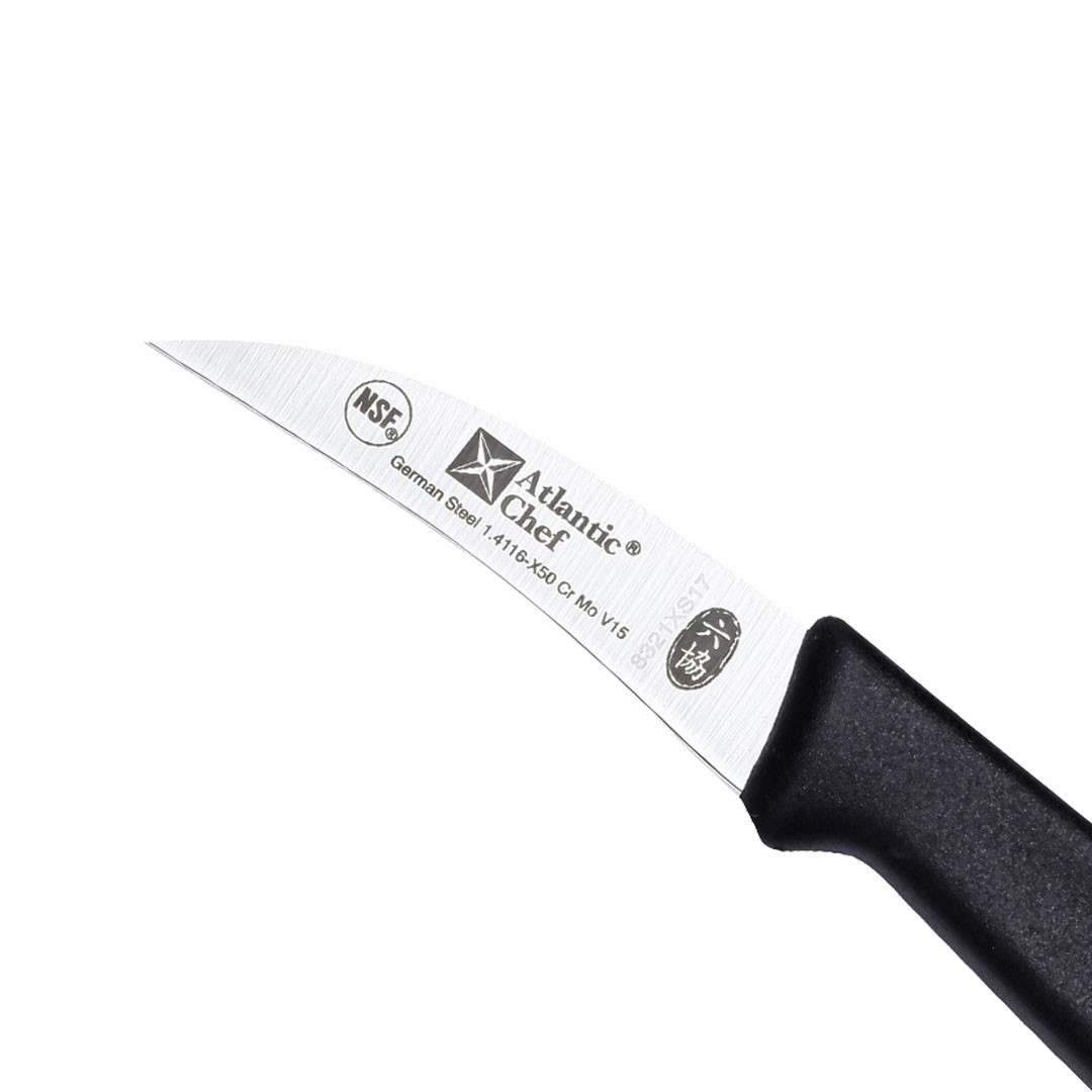 CUCHILLO TORNEADOR MANGO NEGRO 6 CM - 2