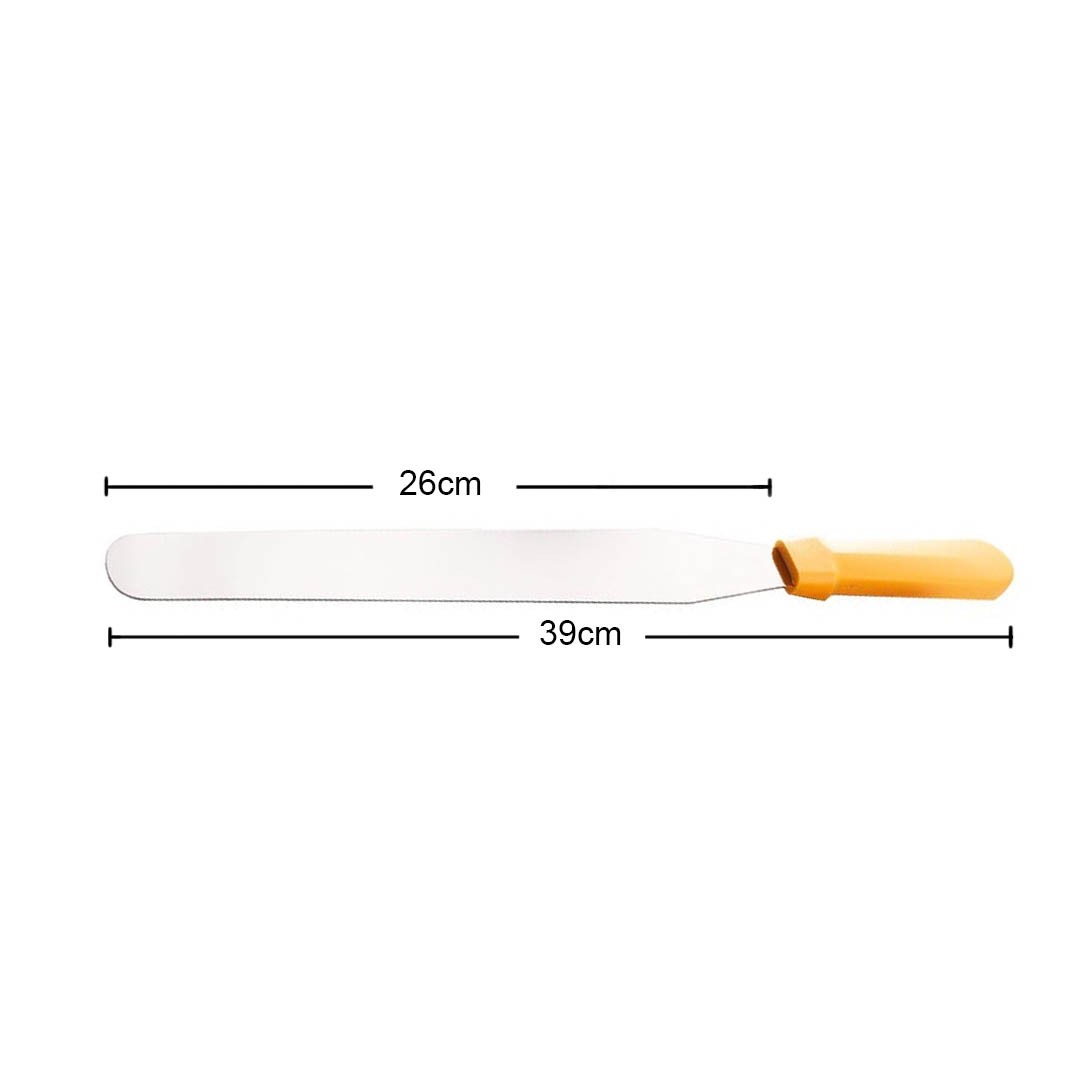 ESPATULA PASTELERA 39 CM MANGO AMARILLO - 3