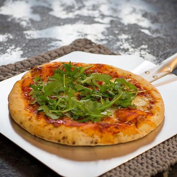PALA DE PIZZA 35X30 CM CON MANGO DE MADERA - 4