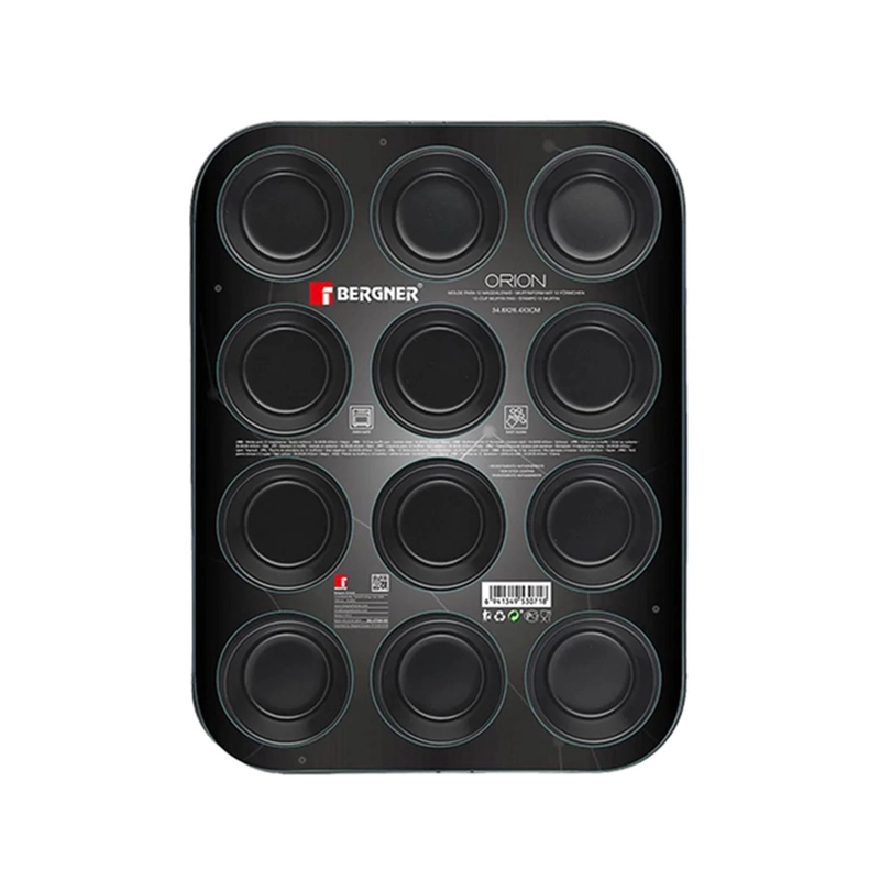 MOLDE 12 MUFFIN ANTIADHERENTE 35X 26CM - 1