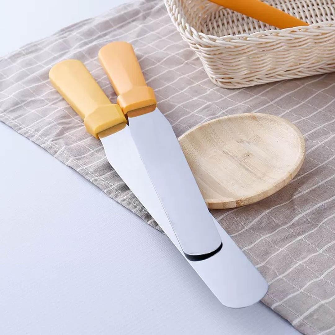 ESPATULA PASTELERA 33 CM MANGO AMARILLO - 2