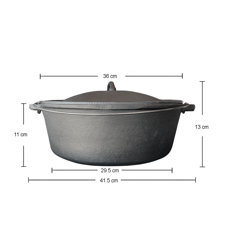 OLLA DE HIERRO 8 LITROS 36X13CM BRIVA - 6