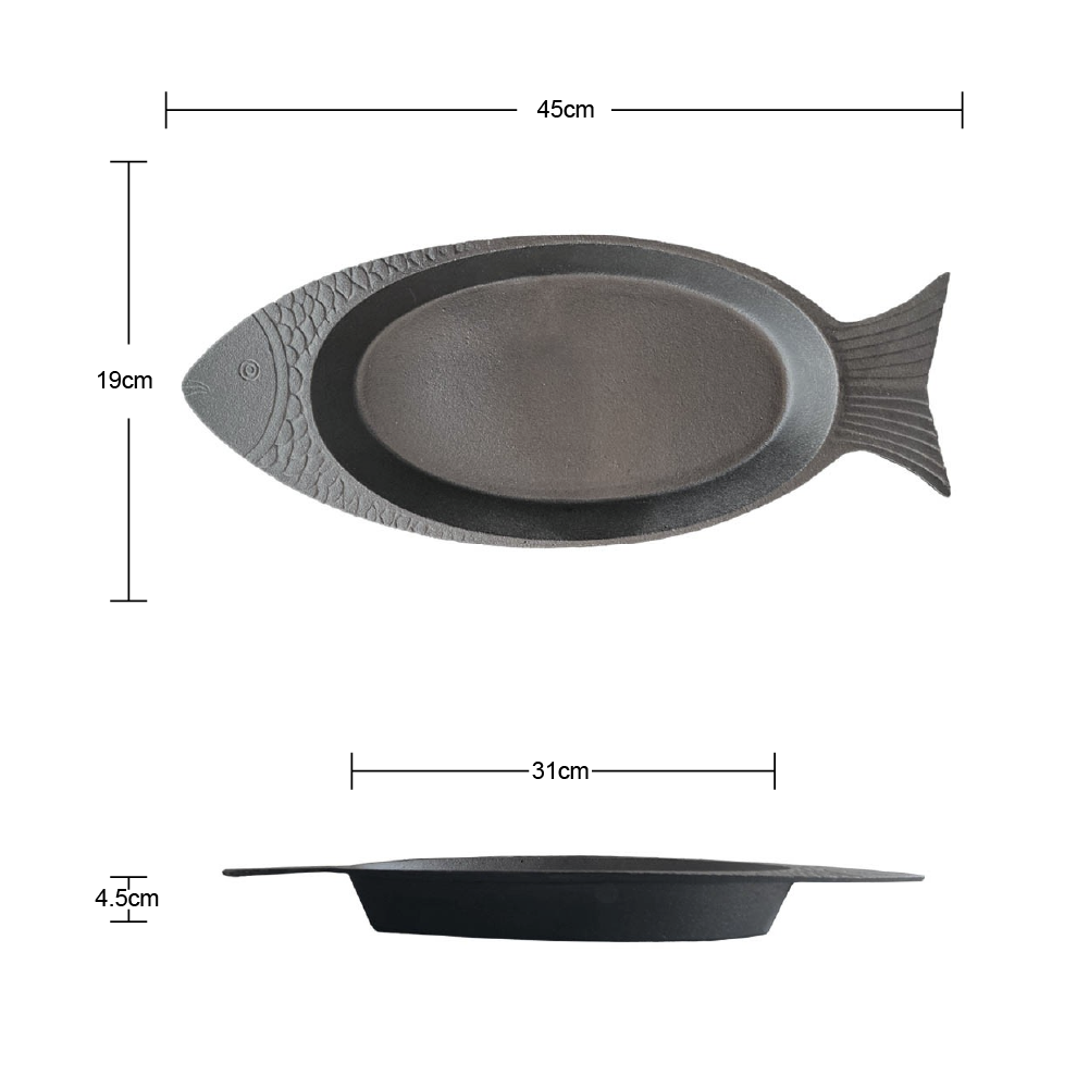 PLATO PESCADO HIERRO 45 CMS BRIVA - 6