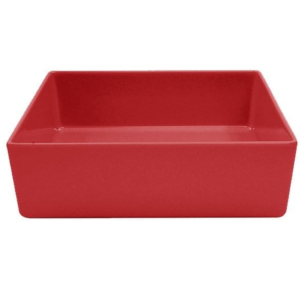 RECIPIENTE ROJO 25X25X7.6CM. - 1