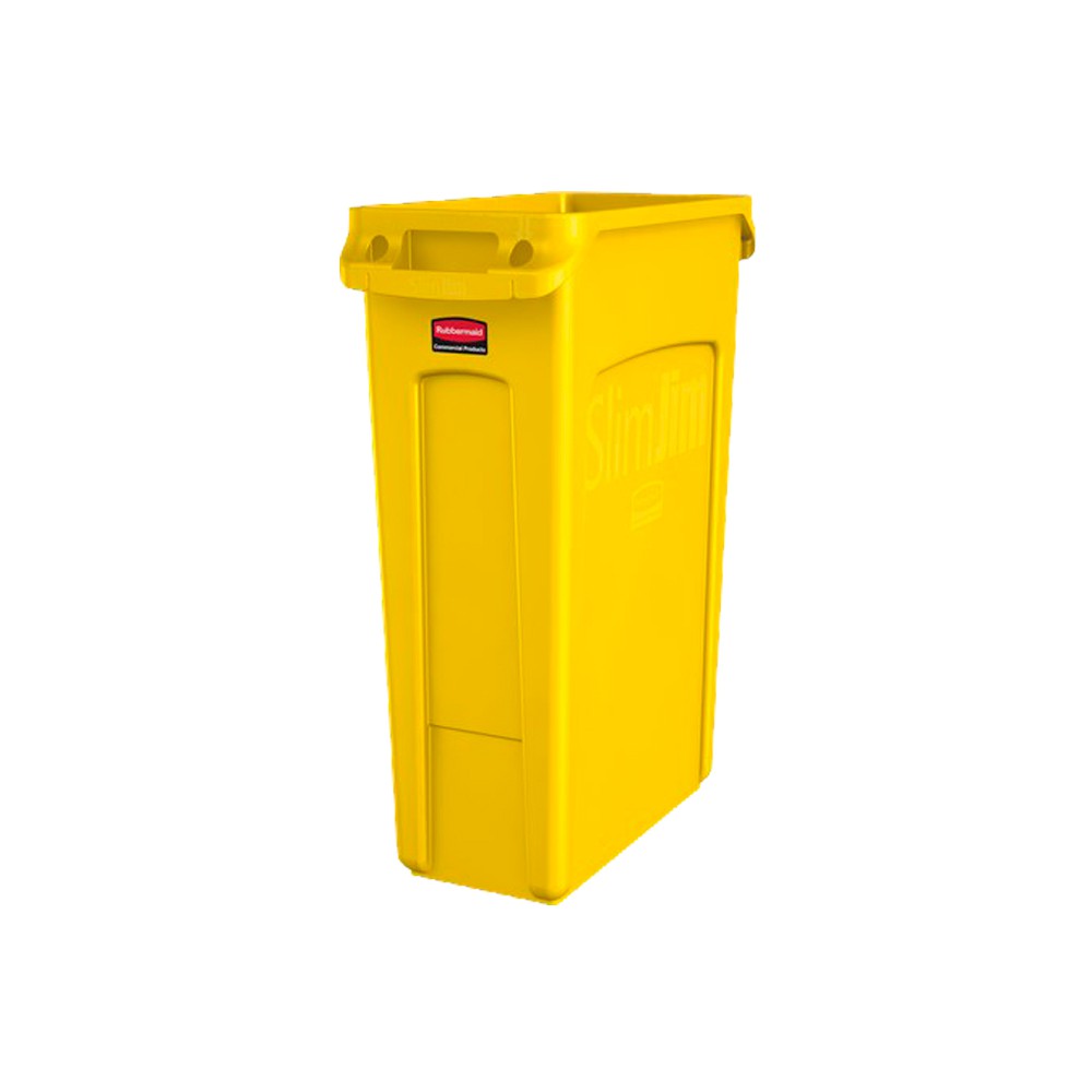 BASURERO SLIM JIM VENTILADO AMARILLO - 1