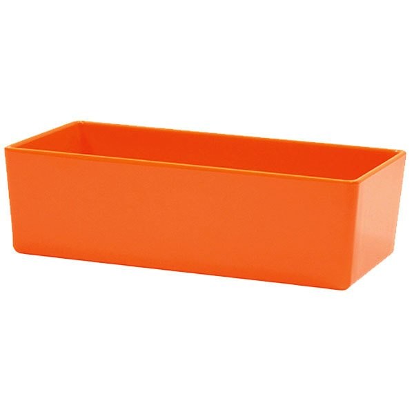 RECIPIENTE NARANJO 25X12X7.6CM. - 1
