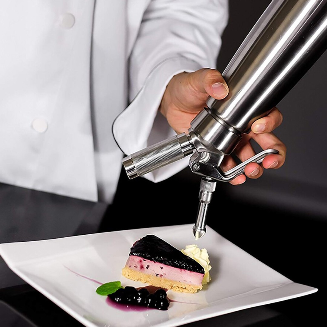 SIFON CREMA ACERO INOX 1 LT - 3