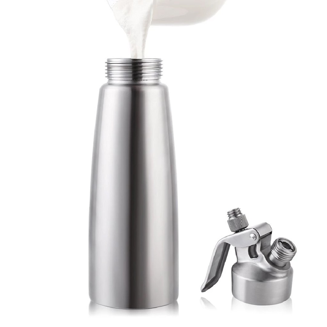 SIFON CREMA ACERO INOX 1 LT - 4