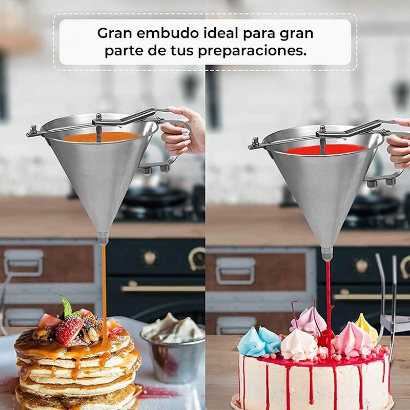 EMBUDO AUTOMATICO ACERO INOX. 1.9 LTS - 8