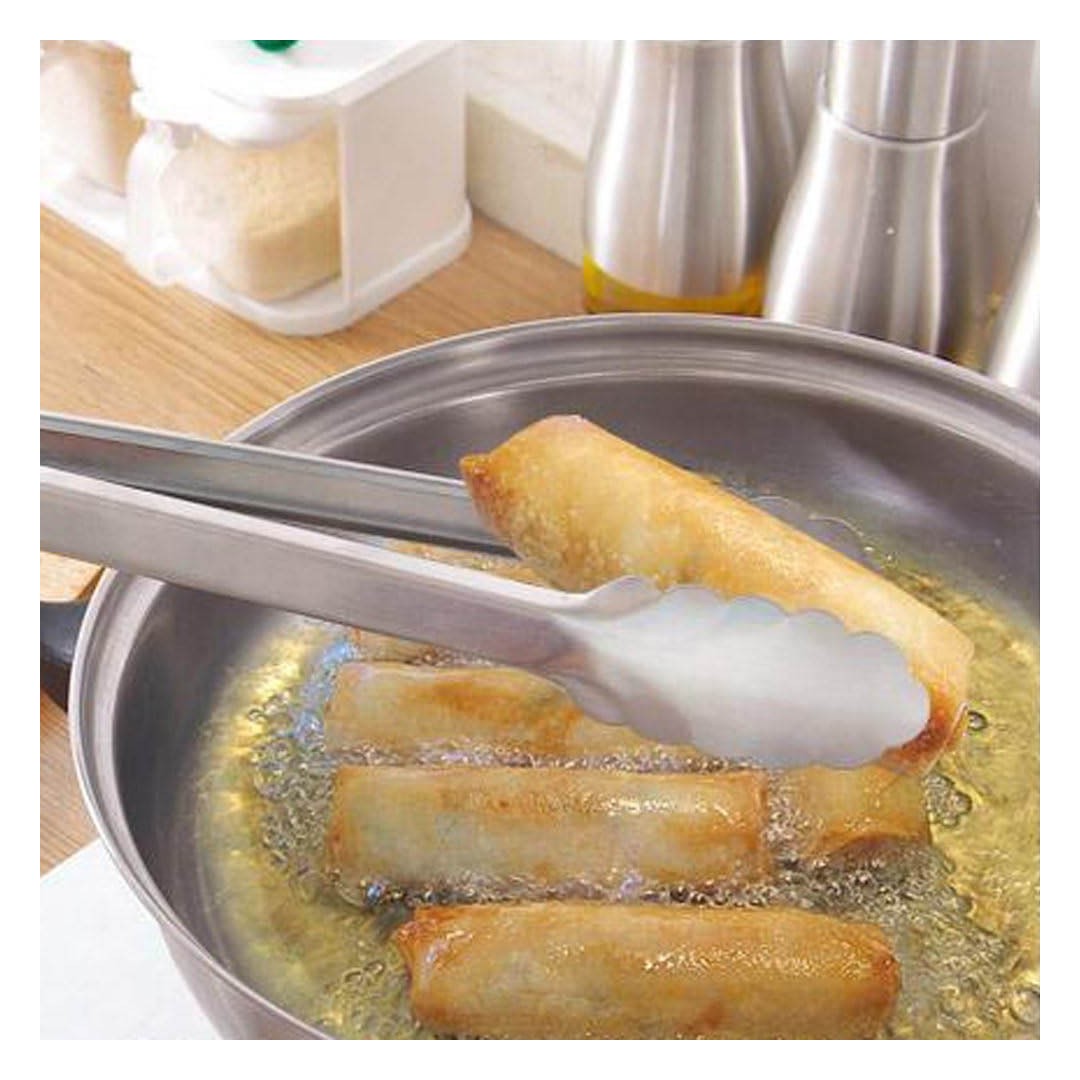 PINZA DE ACERO INOXIDABLE 30CM MANGO SILICONA - 2