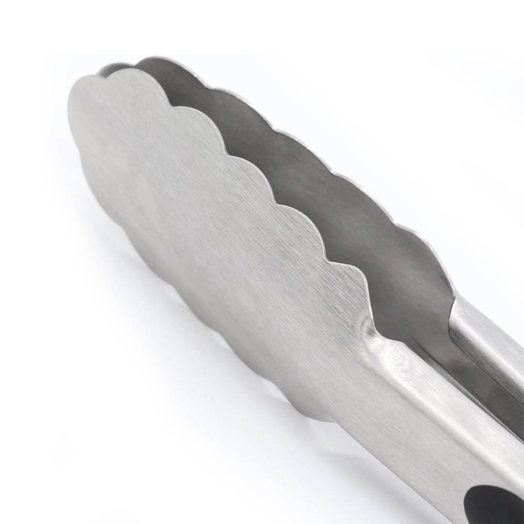 PINZA DE ACERO INOXIDABLE 30CM MANGO SILICONA - 3