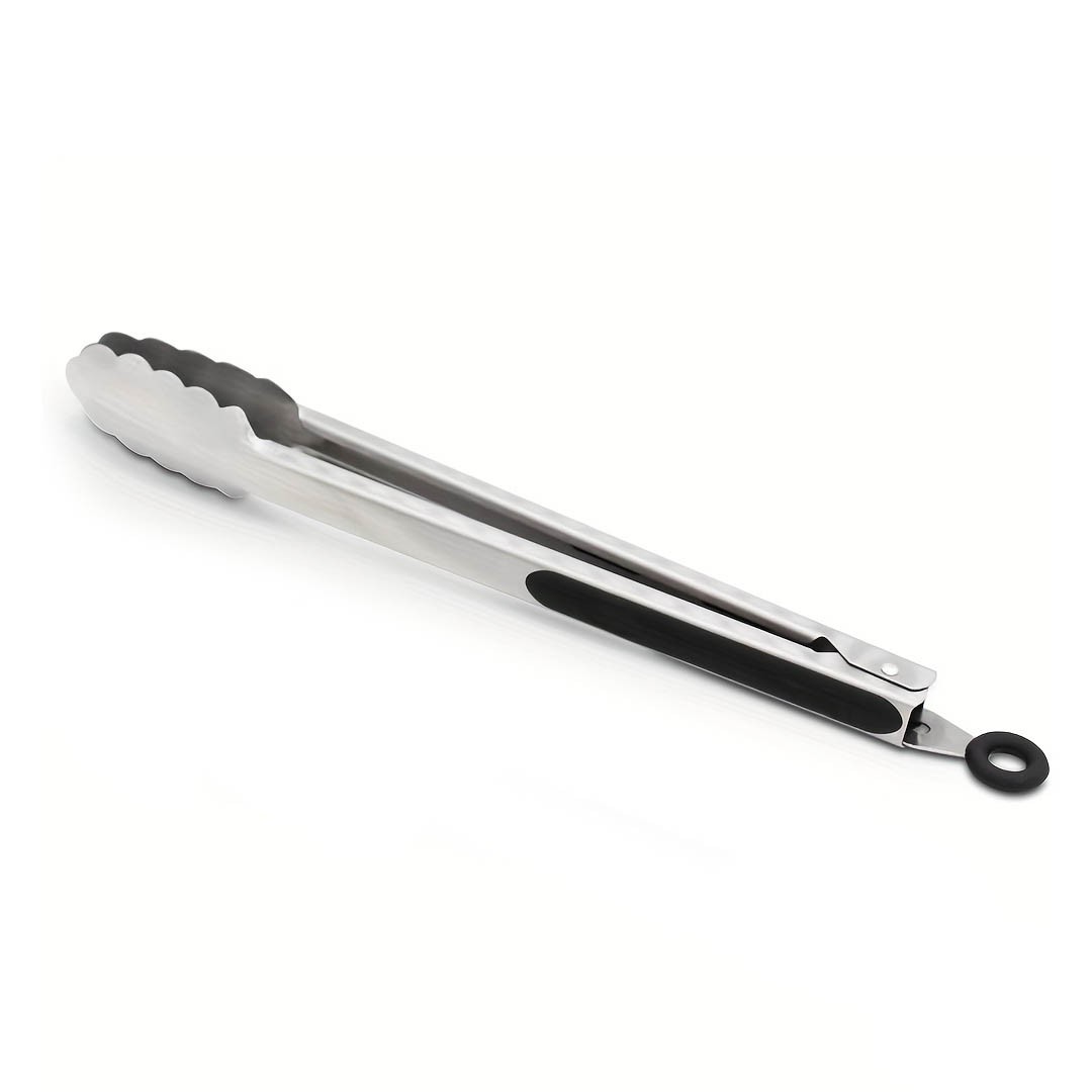 PINZA DE ACERO INOXIDABLE 30CM MANGO SILICONA - 4