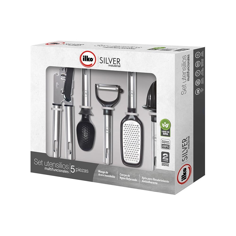 SET IMAHE 5 ACCESORIOS SILVER INDUSTRIAL - 3