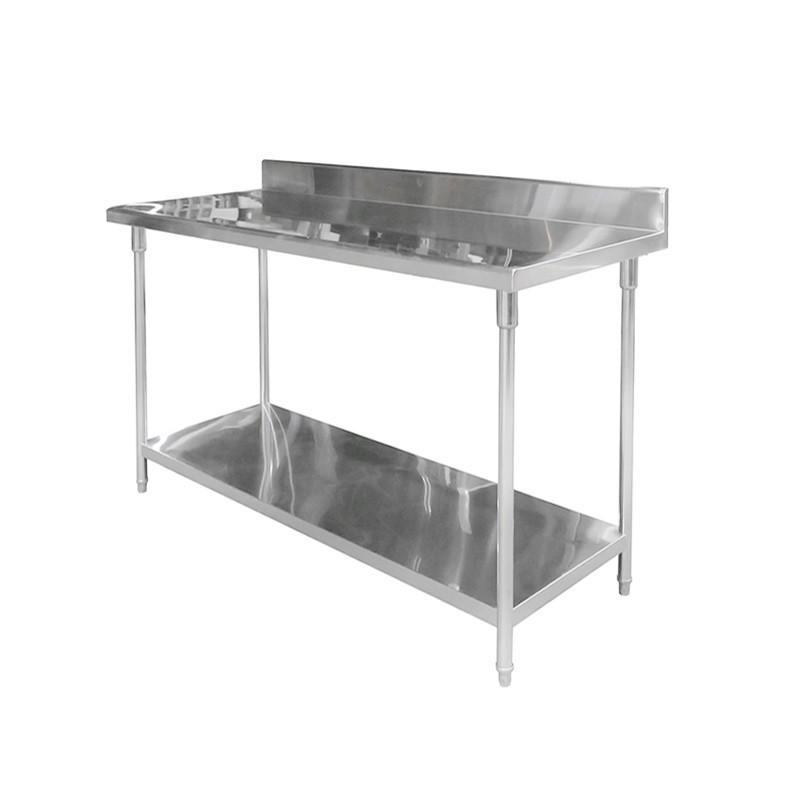 MESÓN IMAHE CON RESPALDO ACERO INOX 150 X 70 X 85 - 1