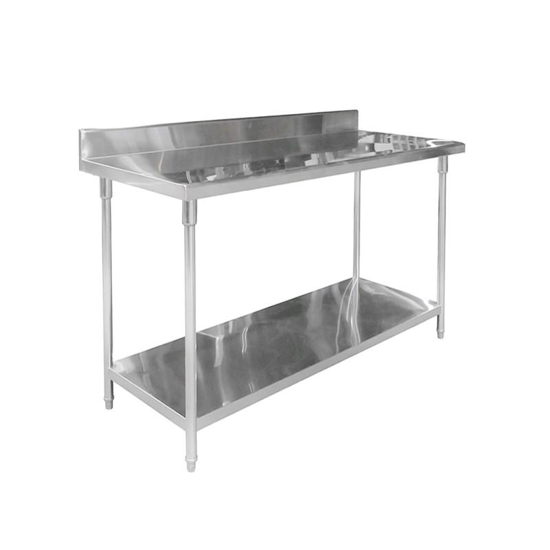 MESÓN IMAHE CON RESPALDO ACERO INOX 150 X 70 X 85 - 3