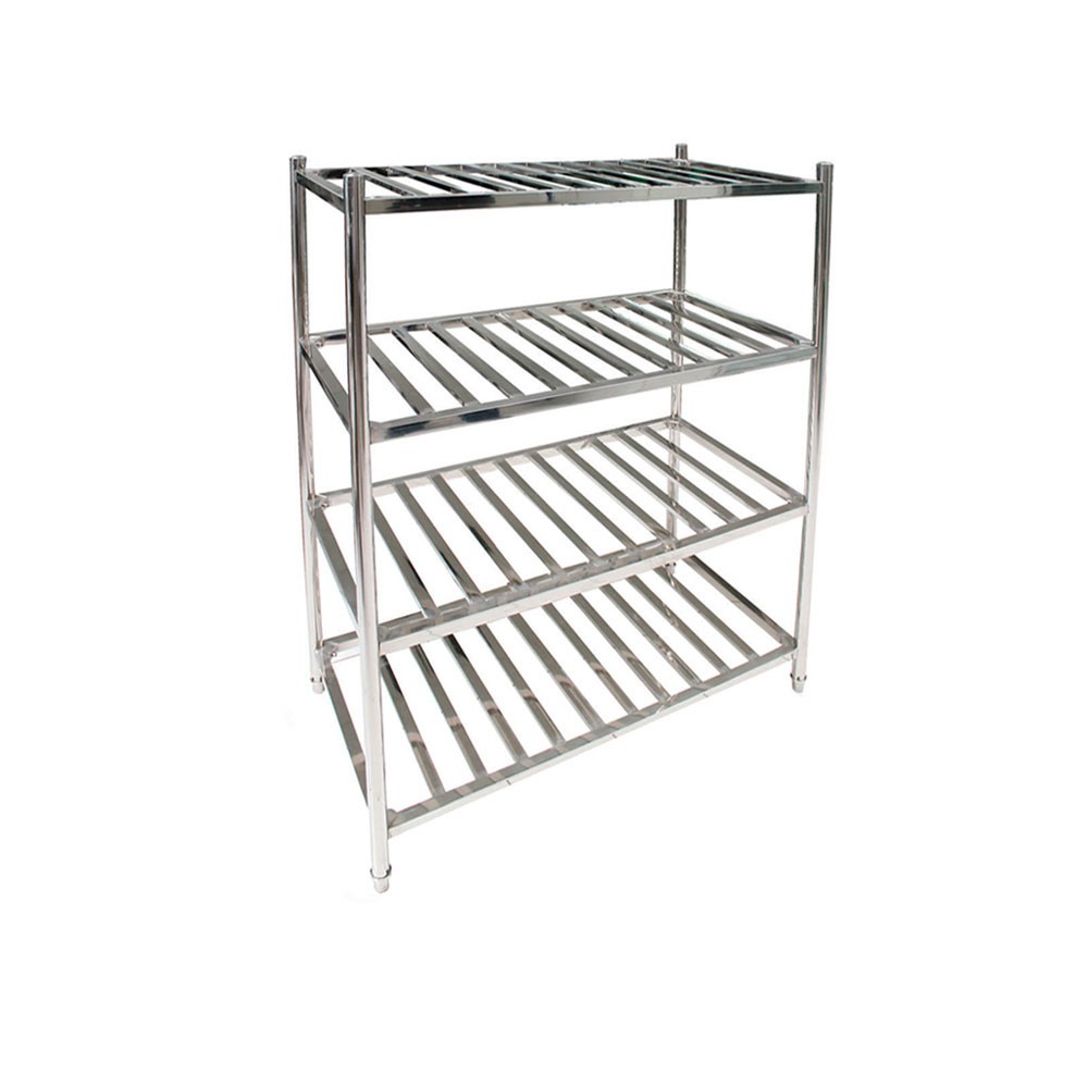 ESTANTERÍA IMAHE ACERO INOX TIPO REJILLA 90 X 45 X 155 CM - 1