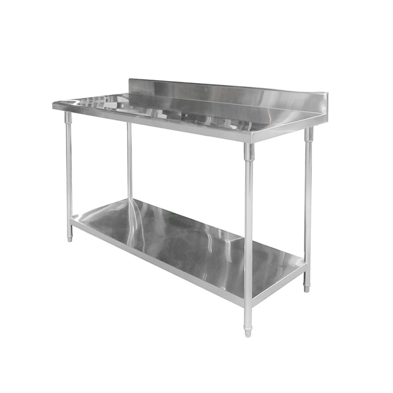 MESÓN IMAHE CON RESPALDO ACERO INOX 120 X 70 X 85 - 1