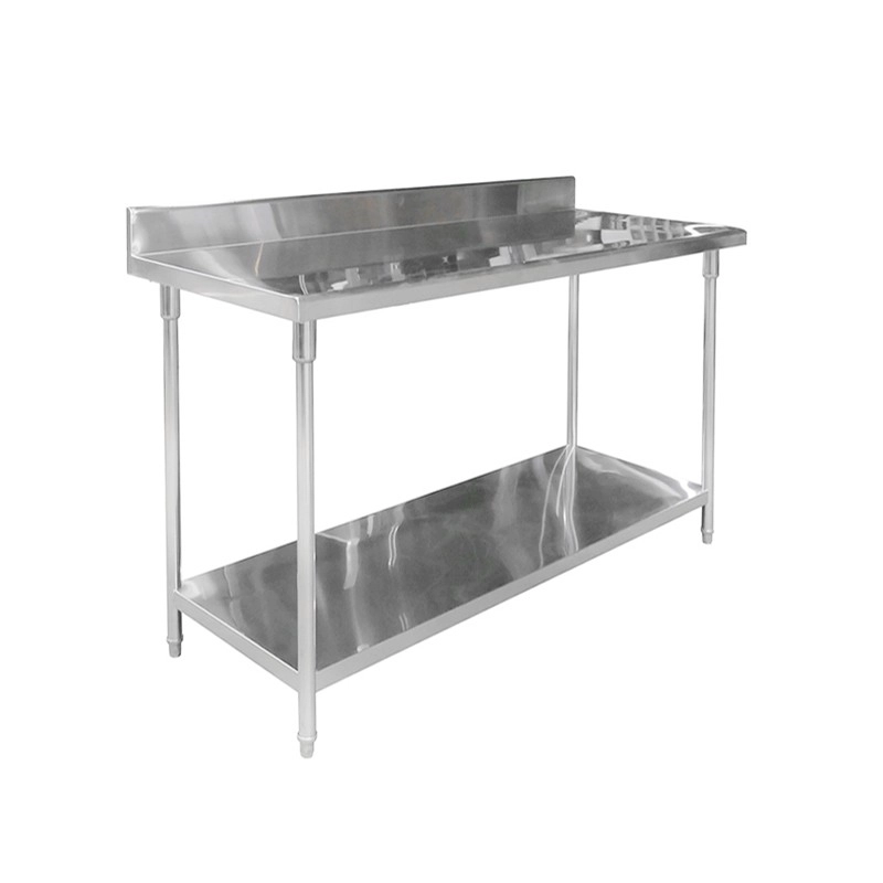 MESÓN IMAHE CON RESPALDO ACERO INOX 120 X 70 X 85 - 3