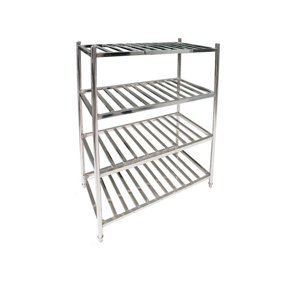 ESTANTERÍA IMAHE ACERO INOX TIPO REJILLA 120 X 45 X 155 CM - 1