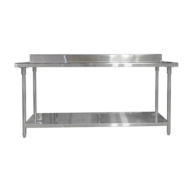 MESÓN IMAHE CON RESPALDO ACERO INOX 180 X 70 X 85 - 1