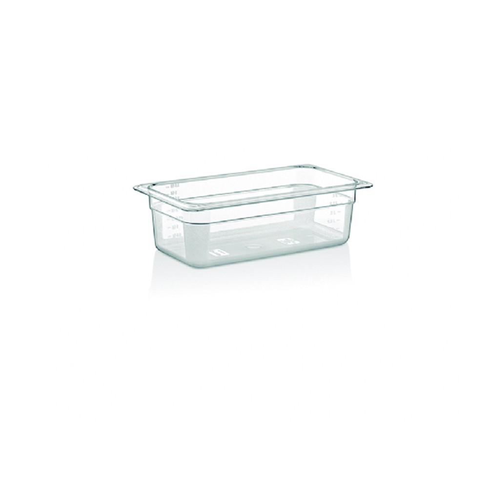 CONTENEDOR IMAHE POLICARBÓNATO TRANSPARENTE GN 1/3 X 10 CM - 1