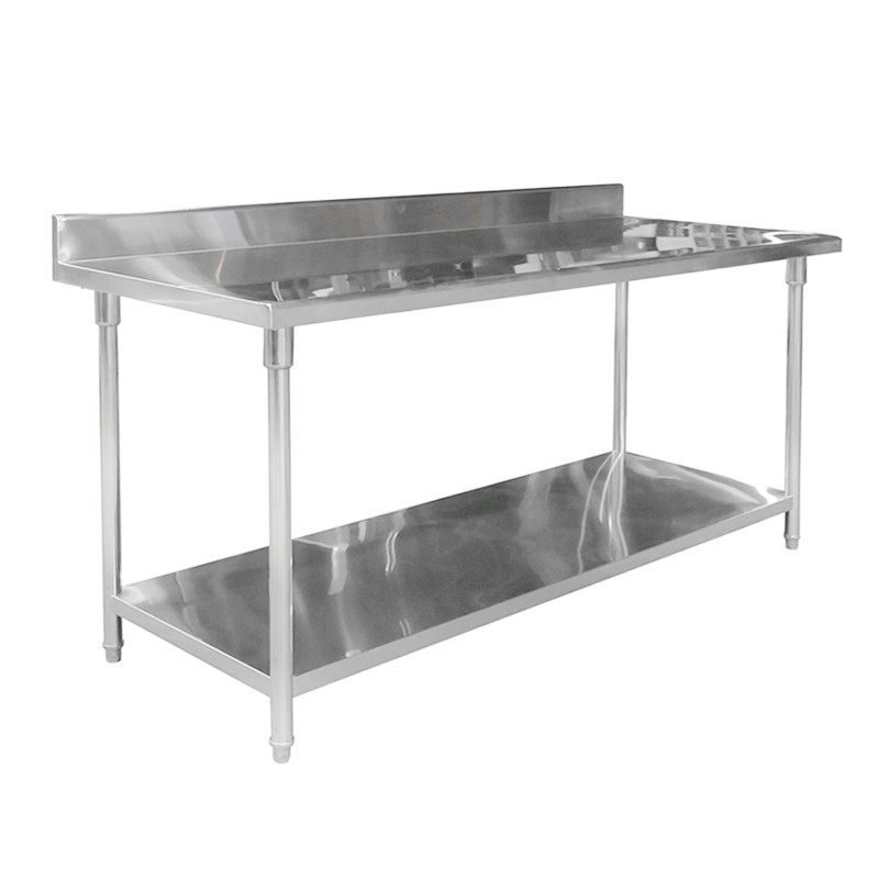 MESÓN IMAHE CON RESPALDO ACERO INOX 200 X 70 X 85 - 2